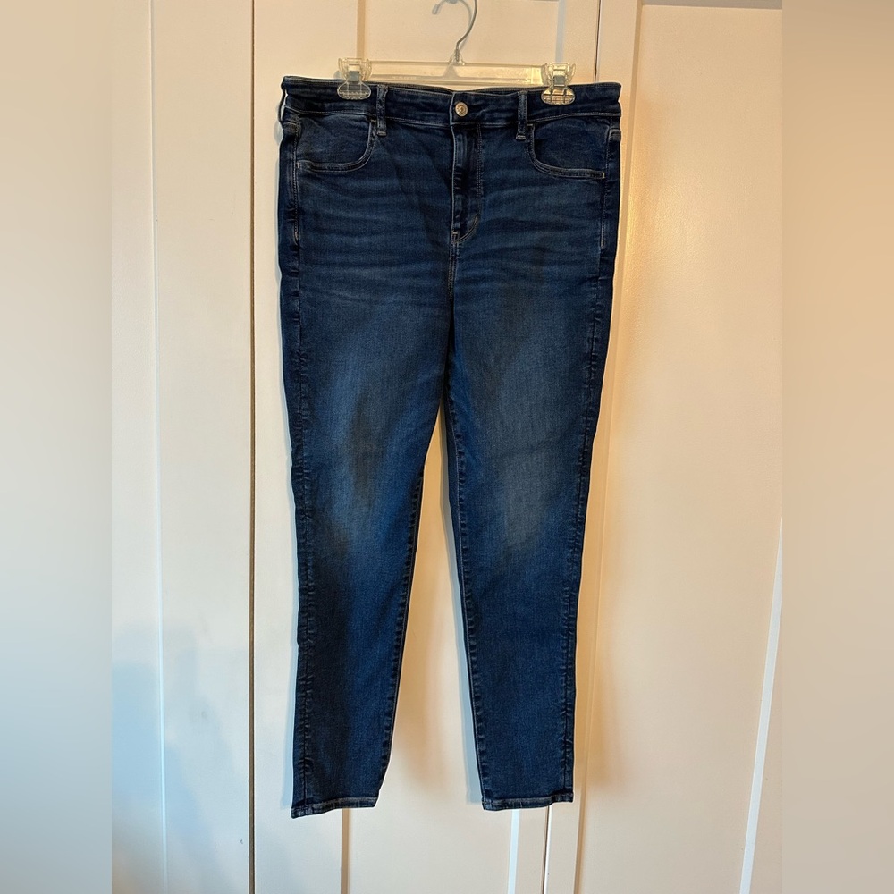 American Eagle High Rise Skinny Jean Jeggings, Size 16